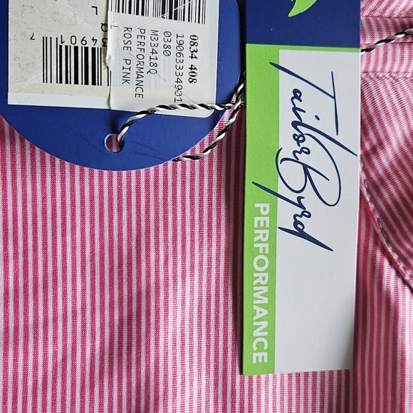 Tailorbyrd Pink Men's Qzip Pullover Large - Picture 6 of 9
